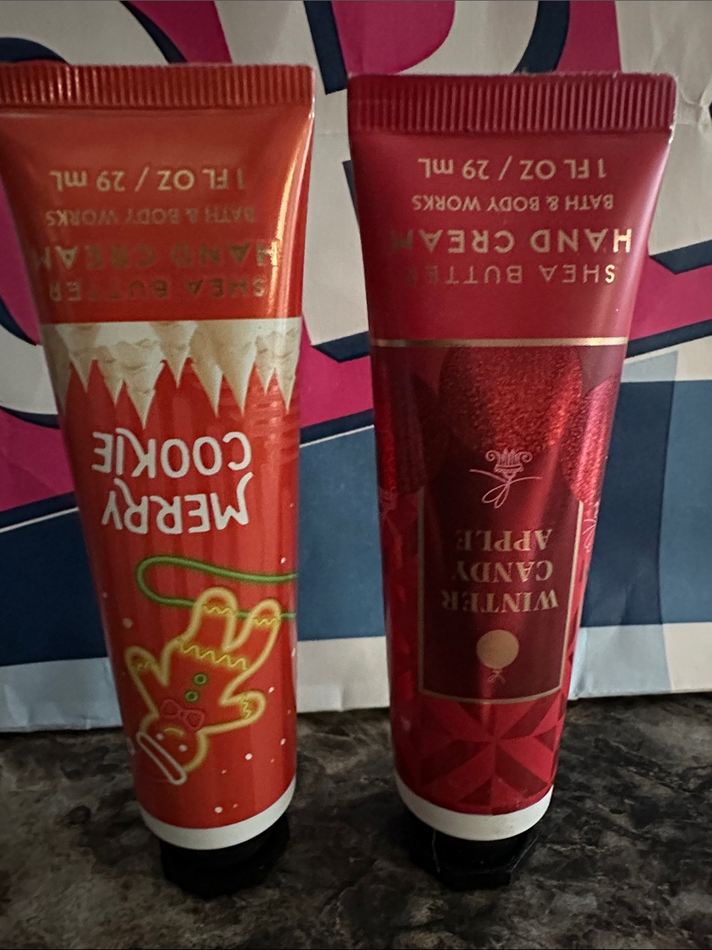 Bath & Body Works Merry Cookie & Winter Candy Apple Red Hand Cream Duo - Picture 2 of 2